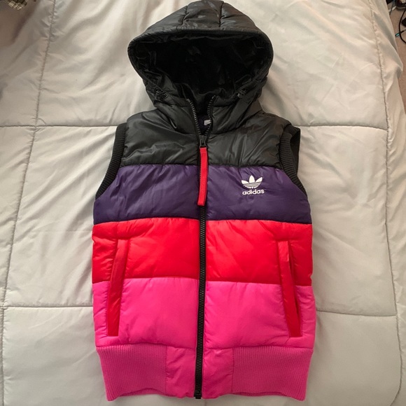 adidas Jackets & Blazers - Adidas Retro Puffy Vest size S
